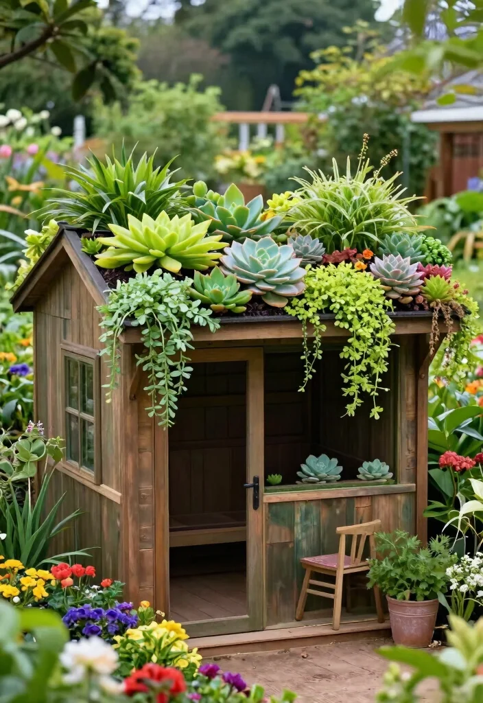 23 Breathtaking Garden Shed Inspiration Photos for Your Project 11. Shed with a Living Roof 0