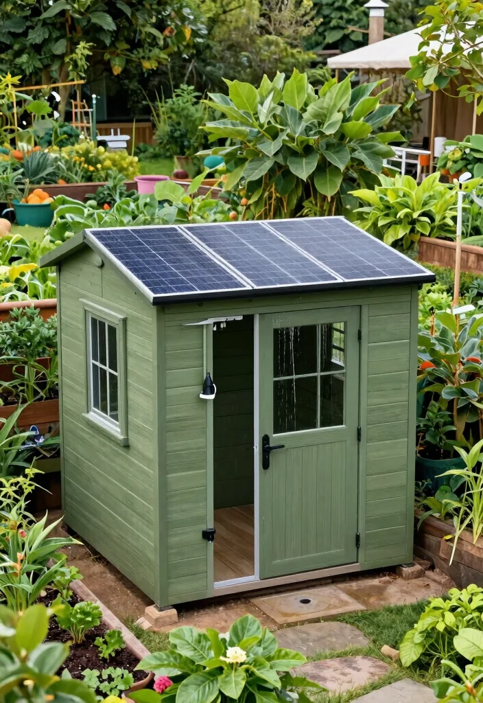 23 Breathtaking Garden Shed Inspiration Photos for Your Project 18. Shed with Eco Friendly Features 0