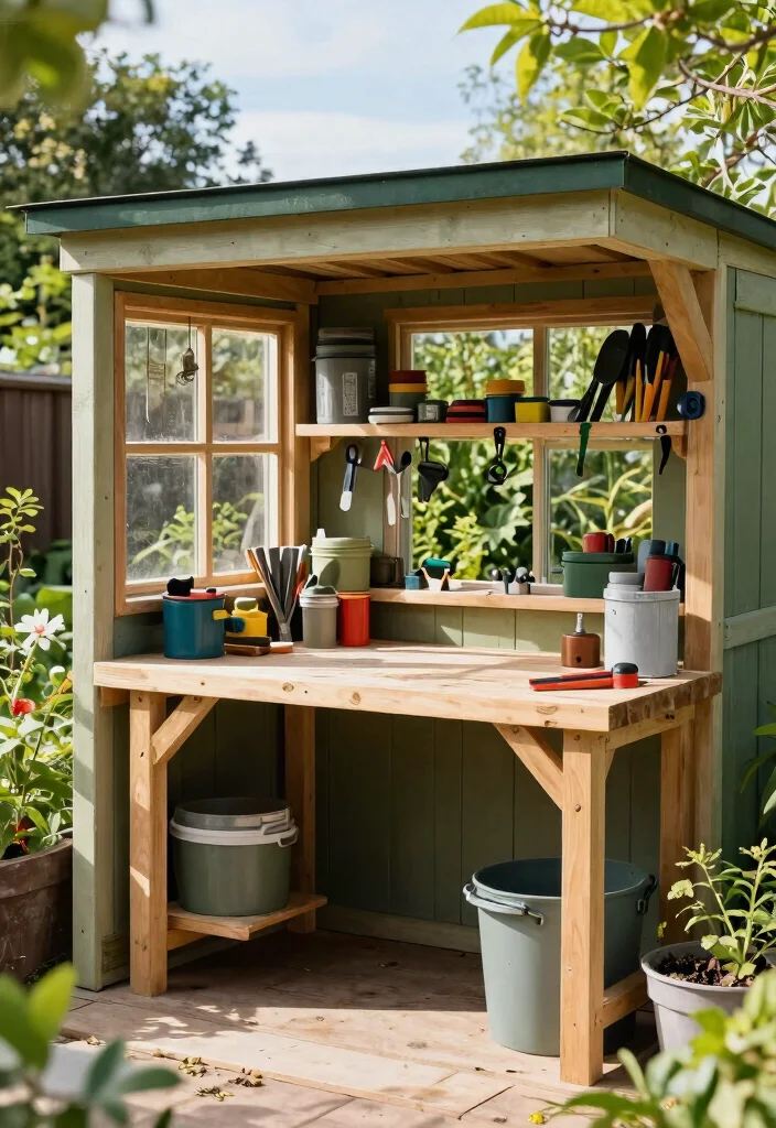 23 Breathtaking Garden Shed Inspiration Photos for Your Project 19. Shed with Outdoor Workstation 0