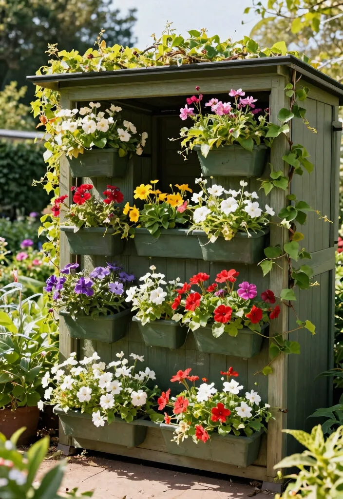 23 Breathtaking Garden Shed Inspiration Photos for Your Project 9. Shed with Vertical Gardening 0