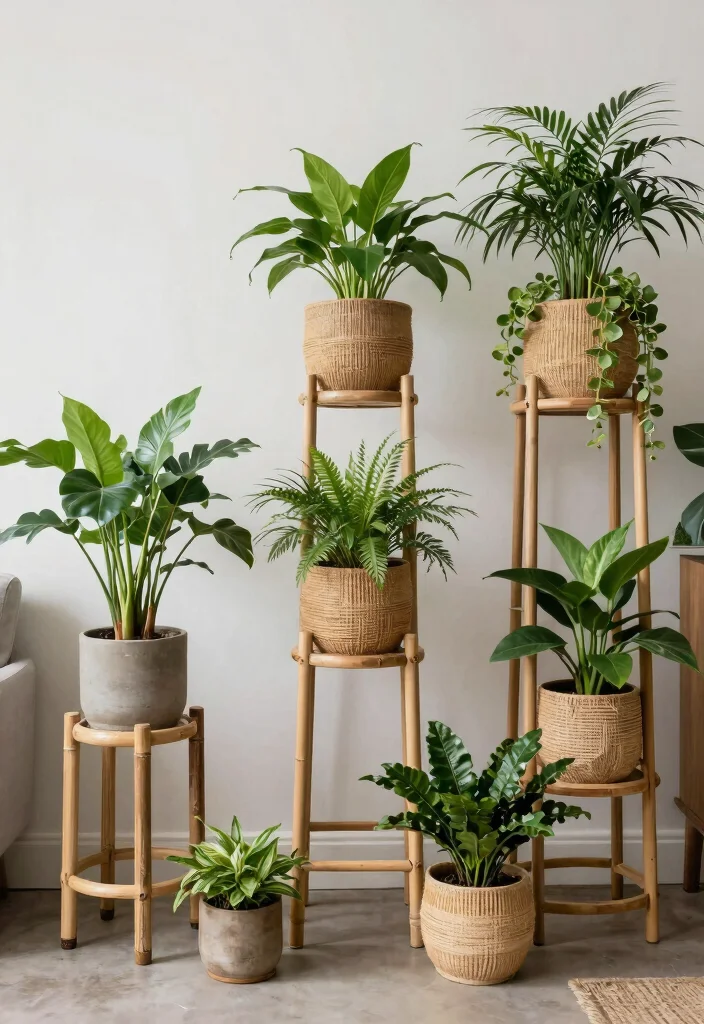 23 Creative Plant Stand Ideas to Show Off Your Greenery 23. Eco Friendly Plant Stands 0