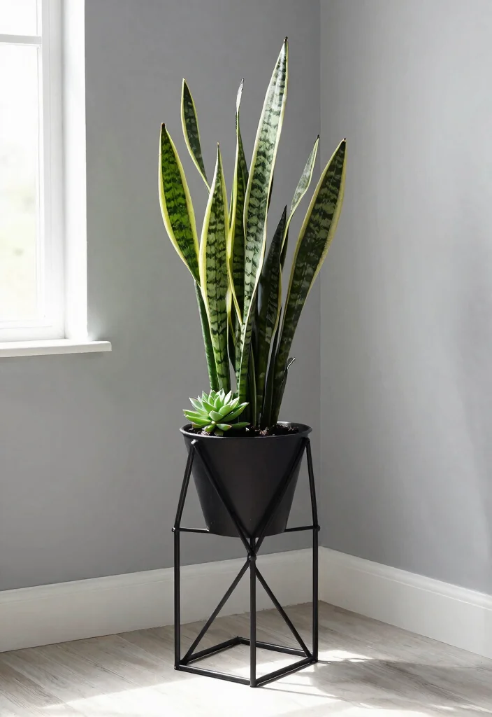 23 Creative Plant Stand Ideas to Show Off Your Greenery 8. Geometric Plant Stands 0