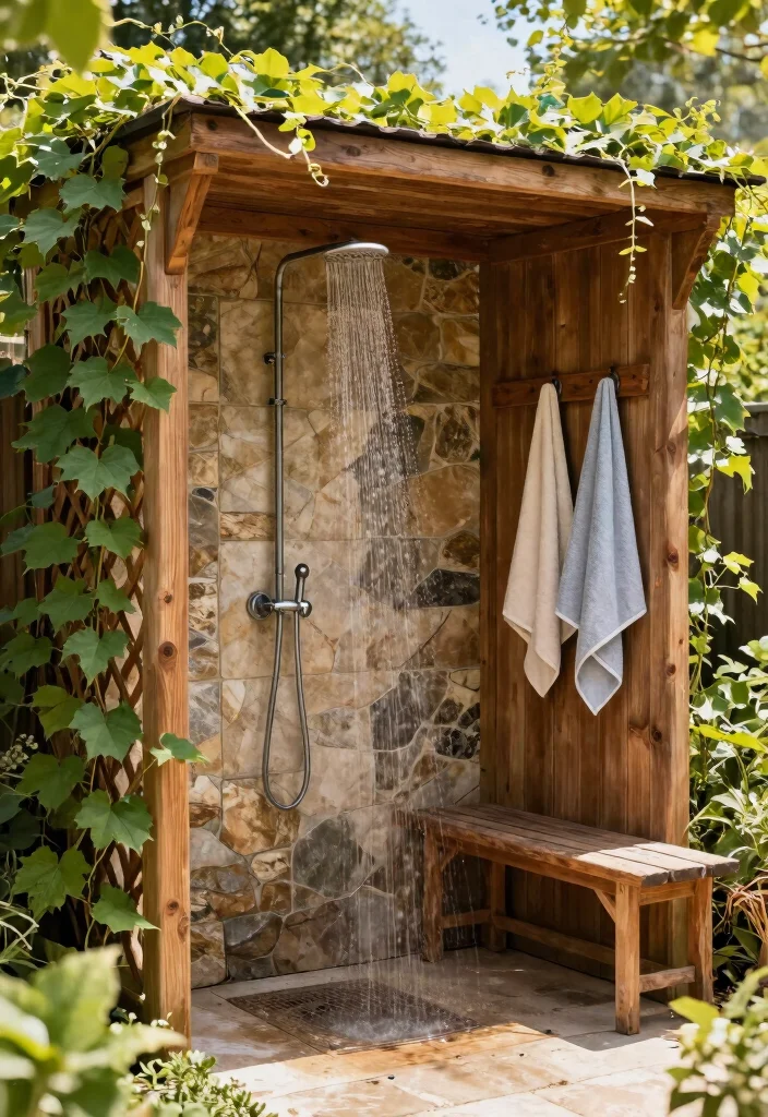 5 Smart Garden Shed Gym Ideas for an Outdoor Workout 4. Outdoor Shower and Changing Area 0