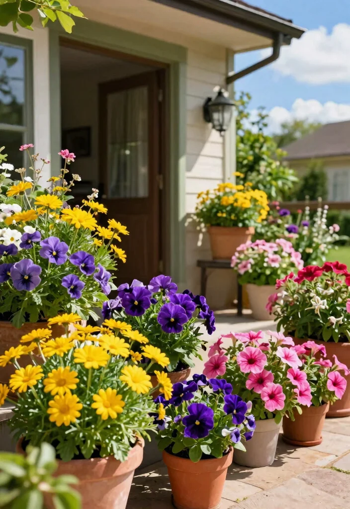 7 Adorable Easter Outdoor Planter Ideas for Your Porch 2. Floral Explosion 0