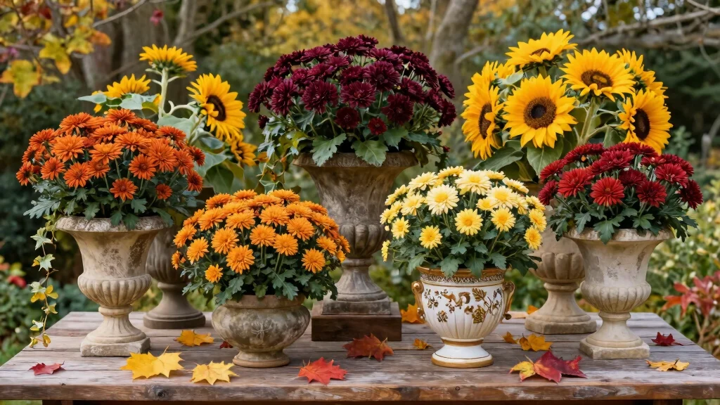 7 Beautiful Outdoor Urn Planter Ideas for Fall Decor