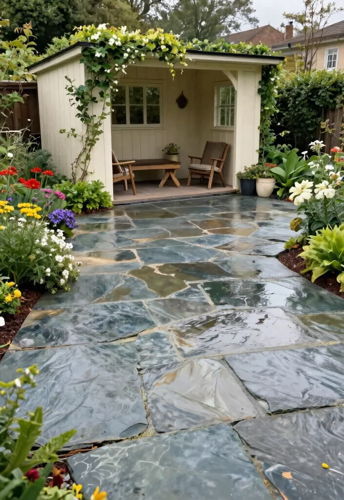 7 Best Garden Shed Flooring Ideas from Stone to Wood 2. Eco Friendly Stone Options 0