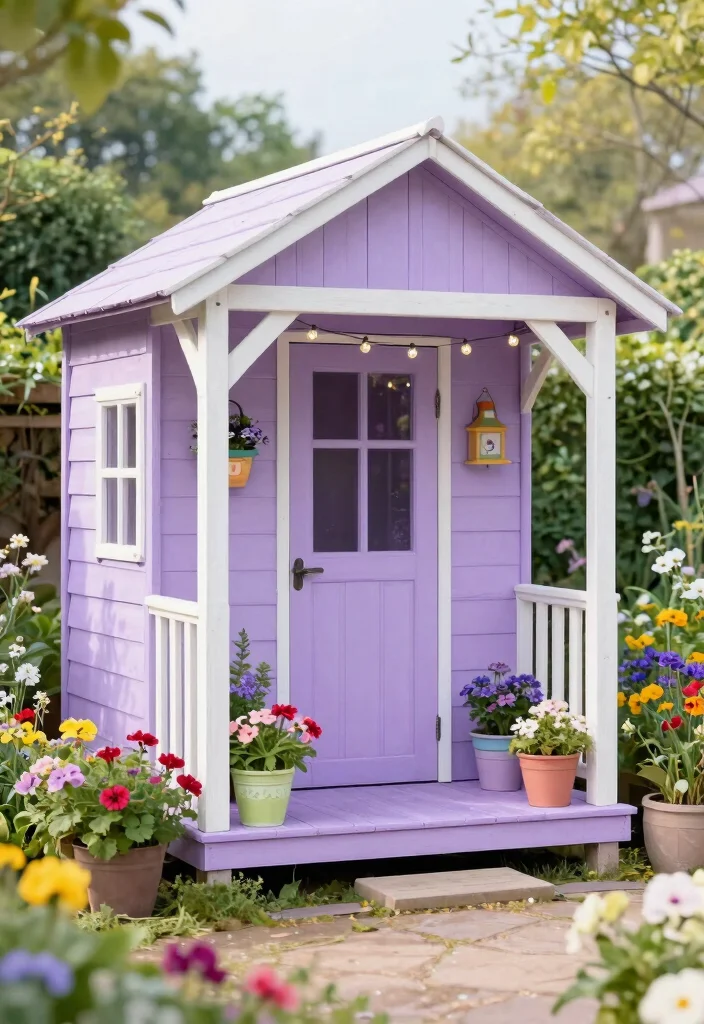 7 Best Garden Shed Paint Ideas for a Fresh New Look 2. Soft Pastels 0