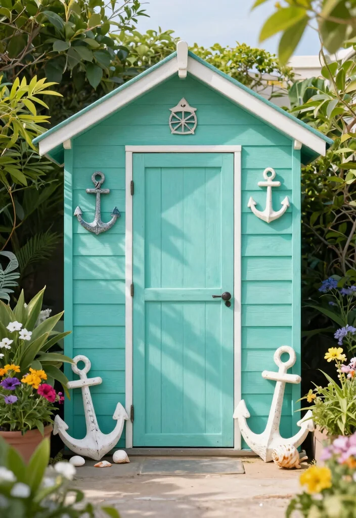 7 Best Garden Shed Paint Ideas for a Fresh New Look 4. Ocean Inspired Blues 0