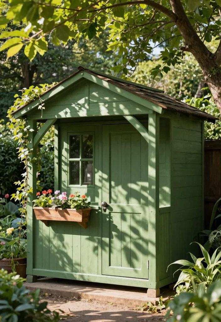 7 Best Garden Shed Paint Ideas for a Fresh New Look 5. Nature Inspired Greens 0