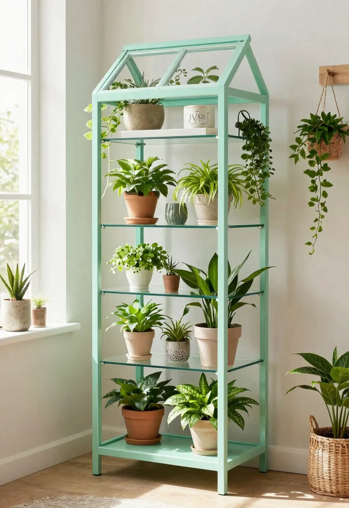 7 Best Ikea Hacks Plant Stand Projects Must Try 7. The IVAR Rack Greenhouse 0