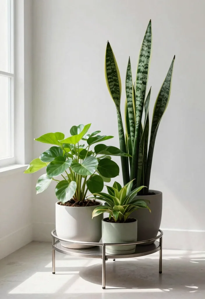 7 Best Table Top Plant Stand Ideas for Desks and Tables 5. Circular Plant Stands for Eye Catching Accents 0