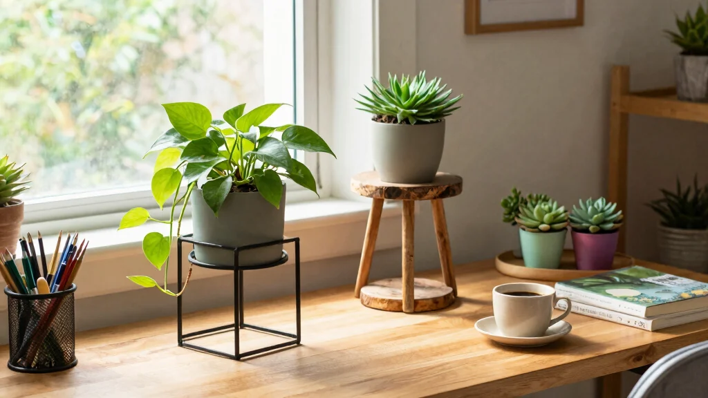7 Best Table Top Plant Stand Ideas for Desks and Tables