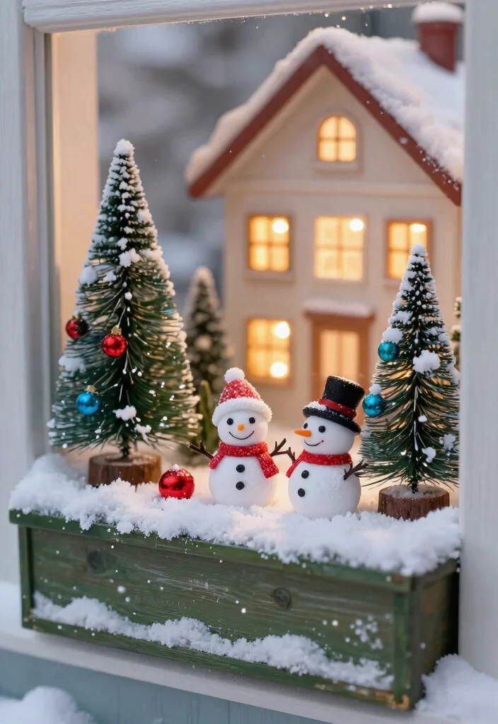 7 Best Winter Outdoor Planter Ideas Window Boxes Style 2. Whimsical Winter Wonderland 0