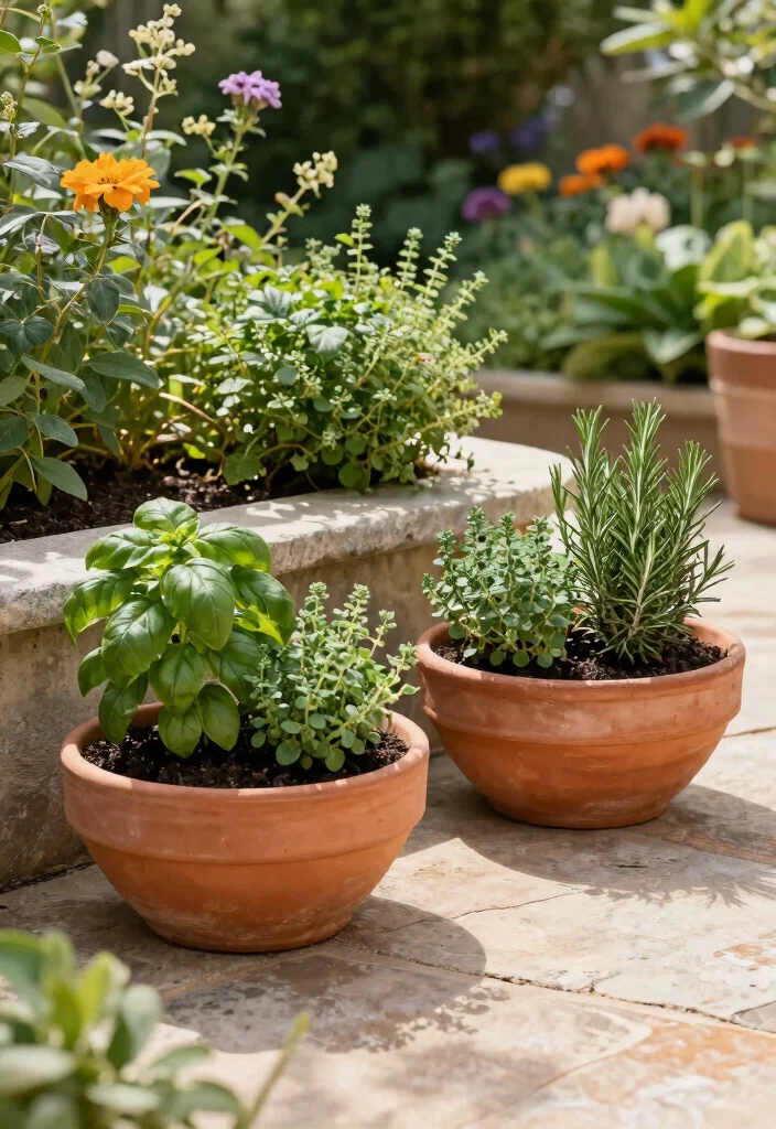 7 Chic Outdoor Bowl Planter Ideas for a Modern Look 2. Rustic Terracotta Bowls 0