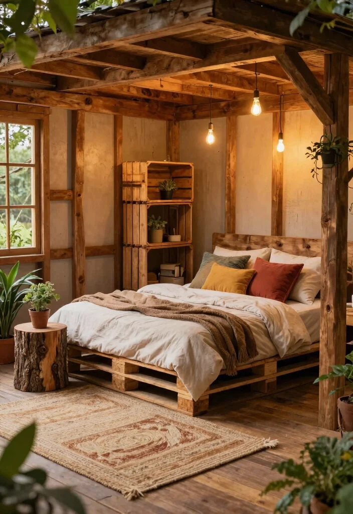 7 Cozy Garden Shed Bedroom Ideas Transform Your Outdoor Space into a Private Guest Suite 1. Rustic Charm with Wooden Accents 0