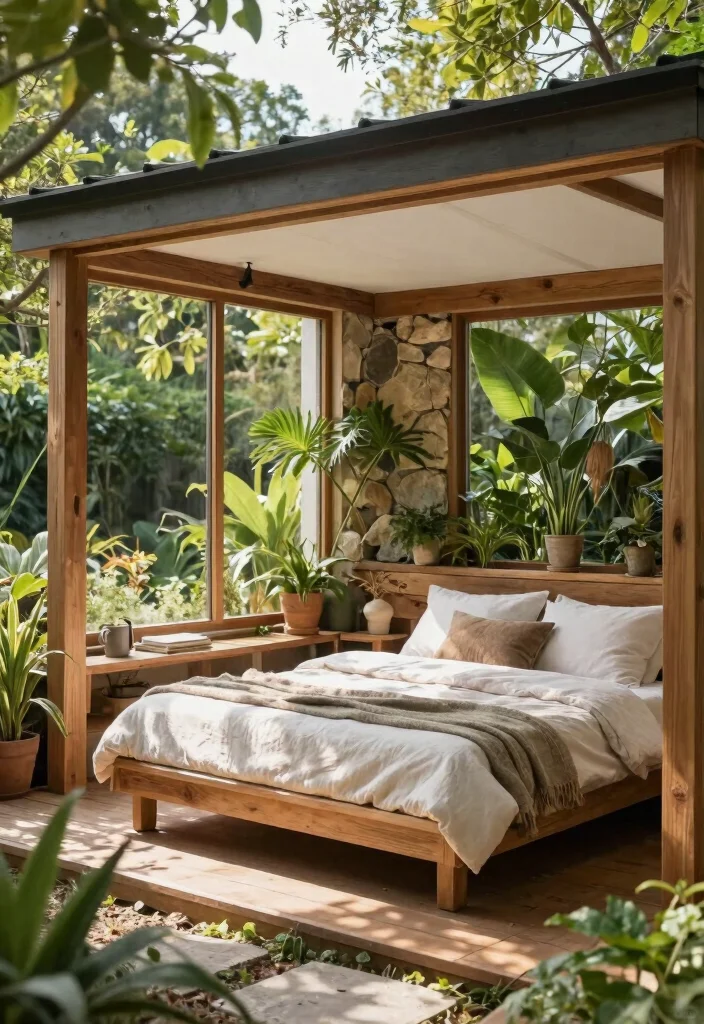 7 Cozy Garden Shed Bedroom Ideas Transform Your Outdoor Space into a Private Guest Suite 5. Nature Integrated Design 0