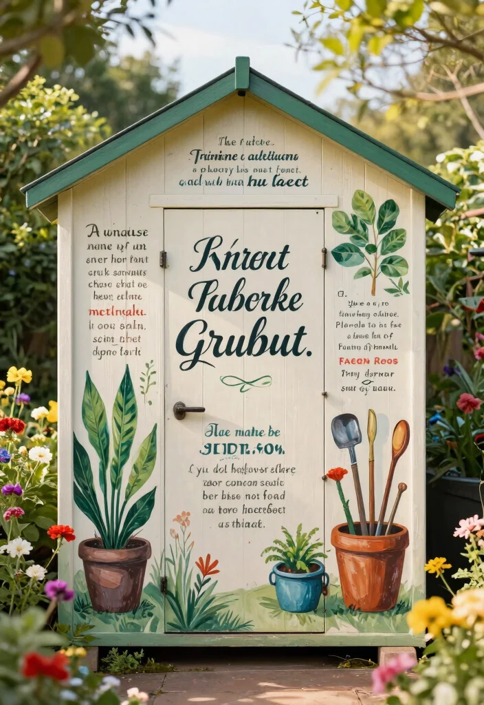 7 Creative Garden Shed Mural Ideas to Add Artistic Flair 7. Inspirational Quotes 0
