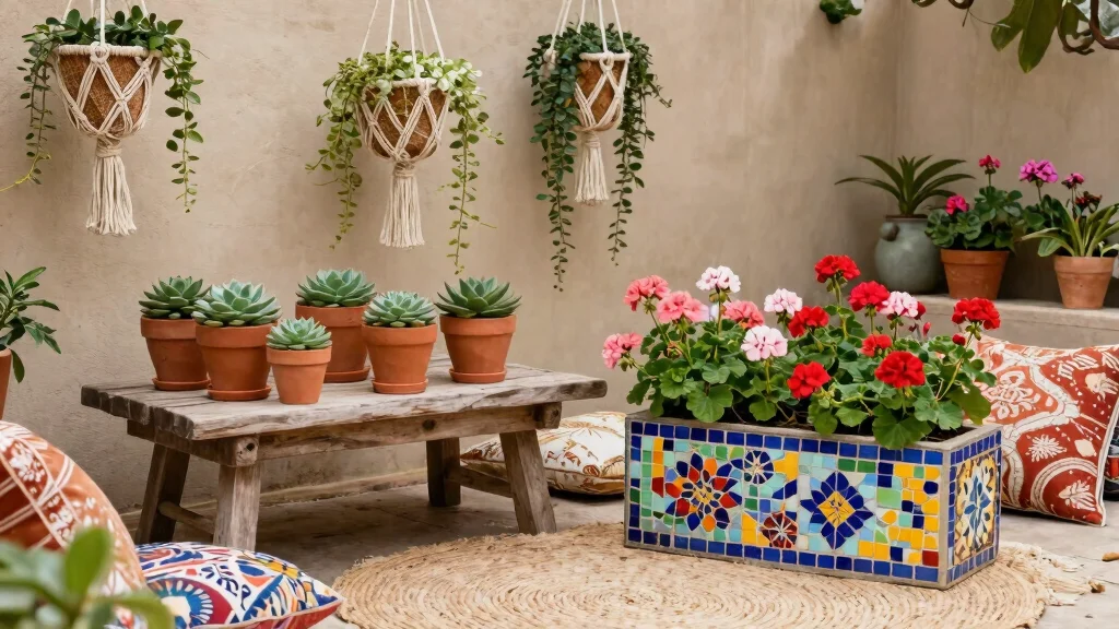7 Dreamy Boho Outdoor Planter Ideas for a Relaxed Vibe