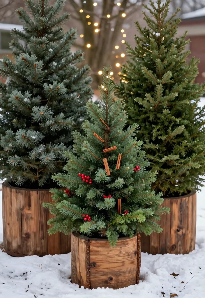 7 Festive Winter Planter Ideas for Holiday Cheer 1. Evergreen Wonderland 0