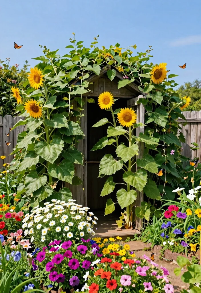 7 Genius Ways to Conceal Garden Shed Ideas Landscaping Tips 1. Embrace Nature with Greenery 0