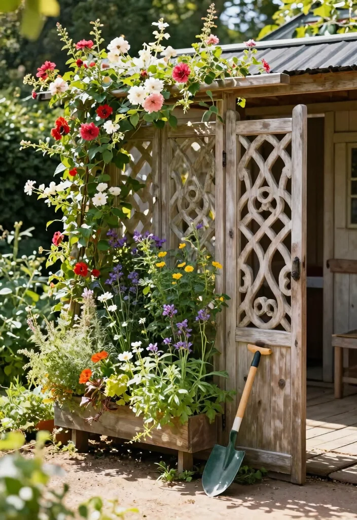 7 Genius Ways to Conceal Garden Shed Ideas Landscaping Tips 2. Artistic Outdoor Structures 0