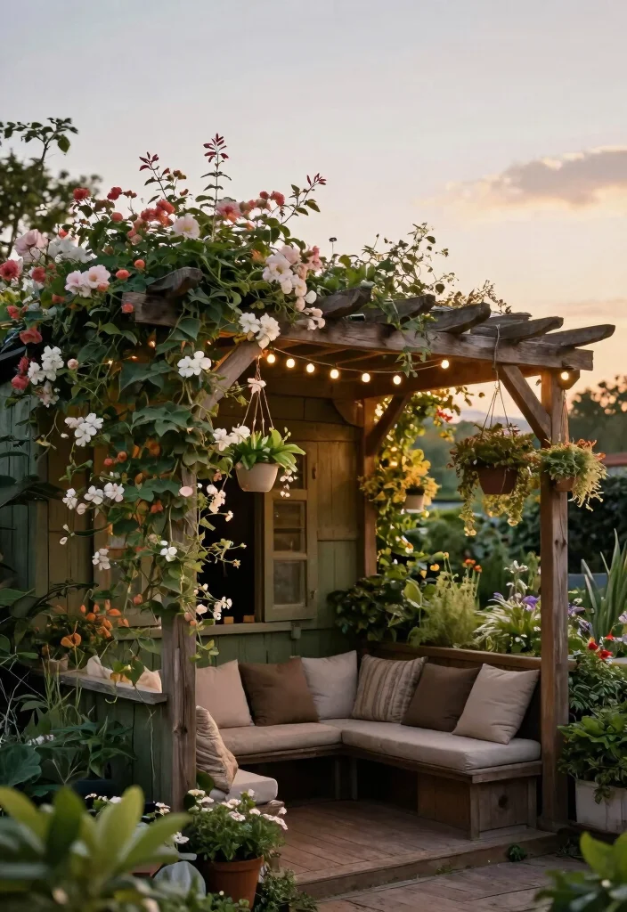 7 Genius Ways to Conceal Garden Shed Ideas Landscaping Tips 3. Cozy Pergola Retreats 0