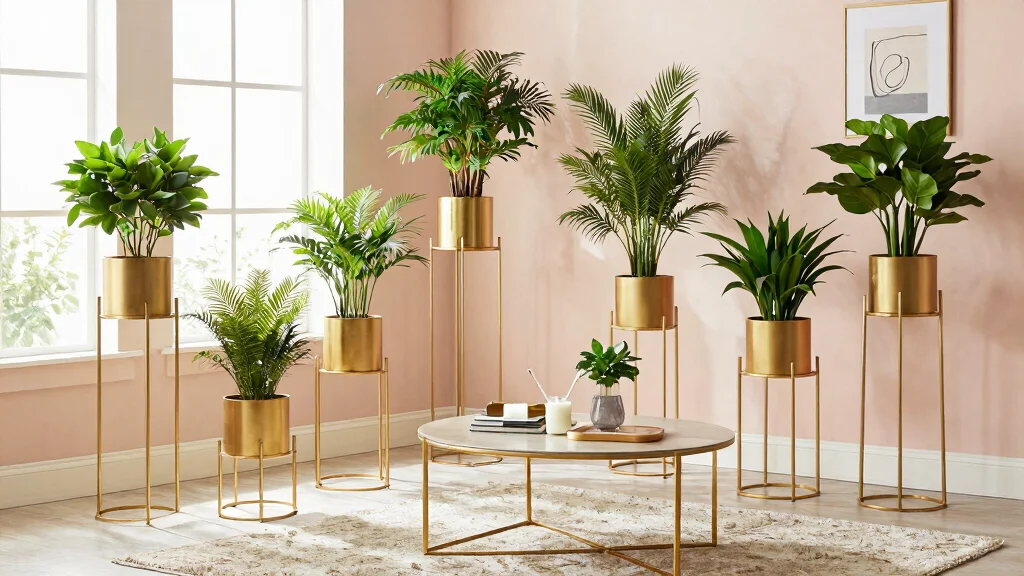 7 Luxury Gold Plant Stand Ideas for a Glamorous Look