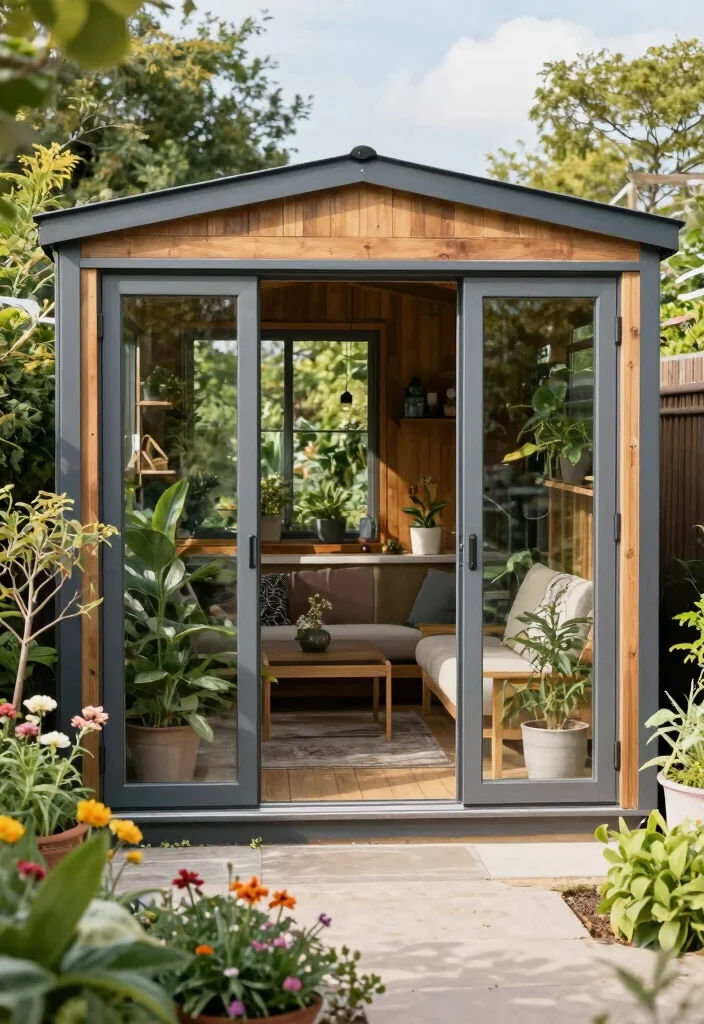 7 Practical Small Garden Shed Ideas Tiny Space Solutions 5. Shed with Sliding Doors 0