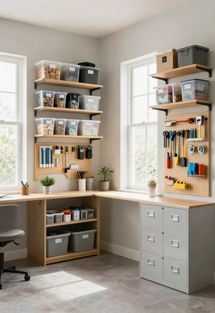 7 Productive Garden Shed Office Ideas for Eco Friendly Remote Workers 7. Functional Shed Organization 0