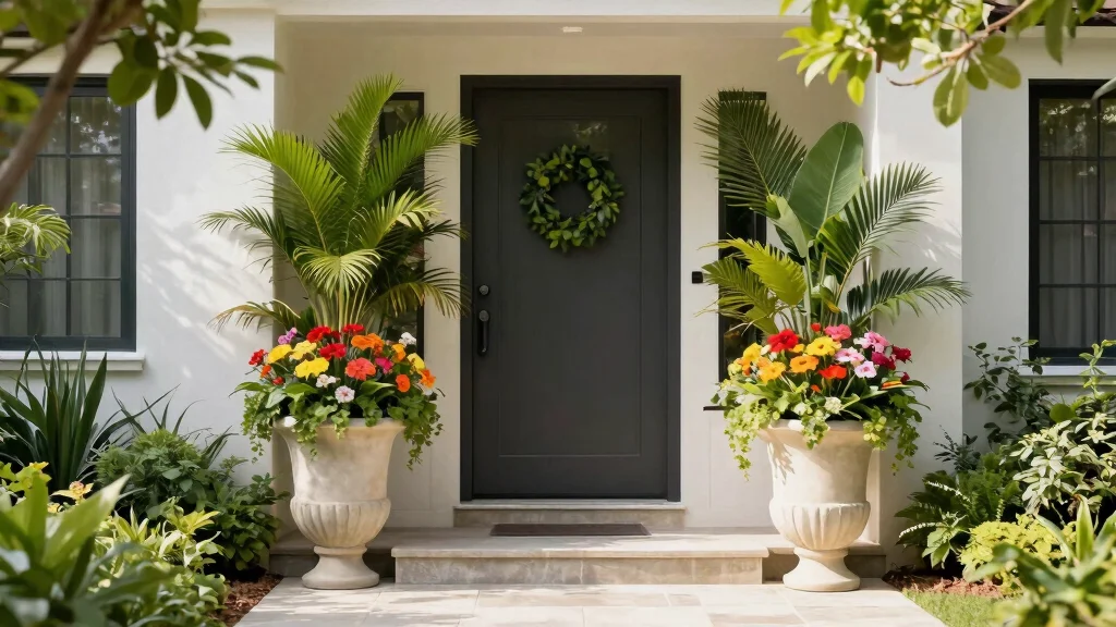 7 Sleek Tall Planter Ideas for Outdoor Entrance Designs