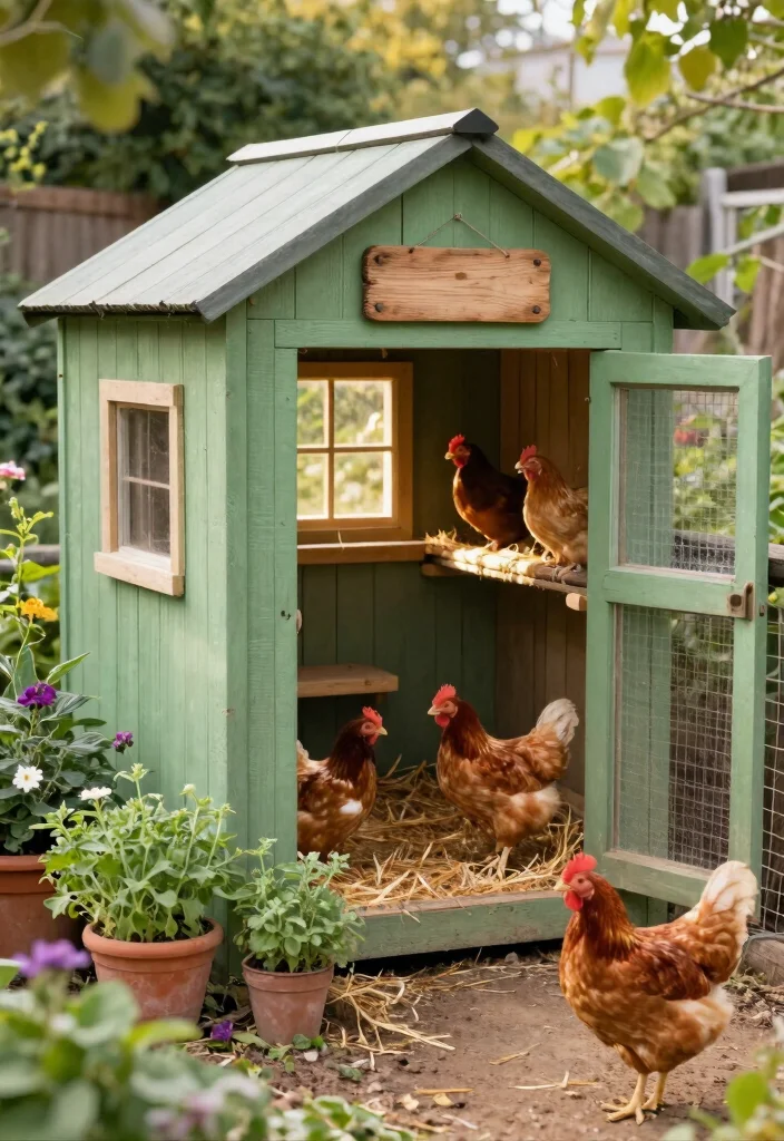 7 Smart Garden Shed Chicken Coop Ideas for Fresh Eggs 1. Cozy Corner Coop 0