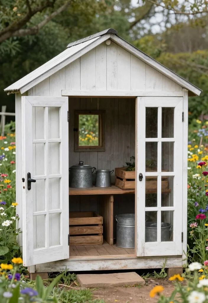 7 Smart Garden Shed Chicken Coop Ideas for Fresh Eggs 3. Rustic Farmhouse Chic 0