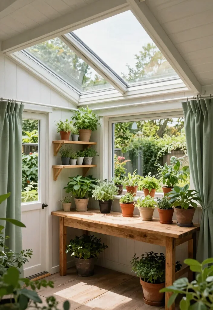 7 Unique Garden Shed Ceiling Ideas for a Finished Look 4. Ceiling with Skylights 0