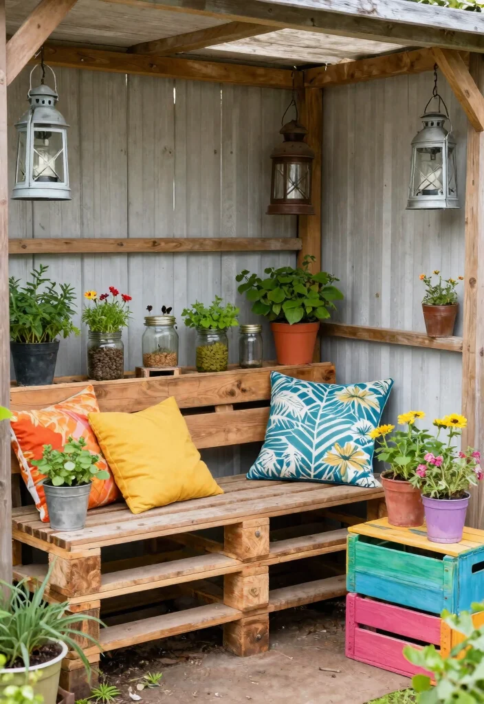 9 Aesthetic Garden Shed Decorating Ideas for a Cozy Vibe 6. Upcycled Decor Items 0