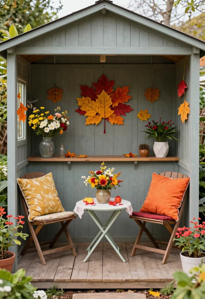 9 Aesthetic Garden Shed Decorating Ideas for a Cozy Vibe 7. Seasonal Decor Switch Ups 0