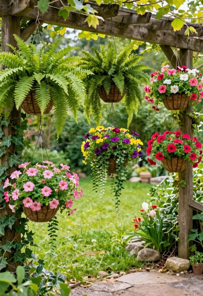 9 Best Outdoor Shade Planter Ideas for Darker Corners 4. Hanging Baskets for a Touch of Whimsy 0