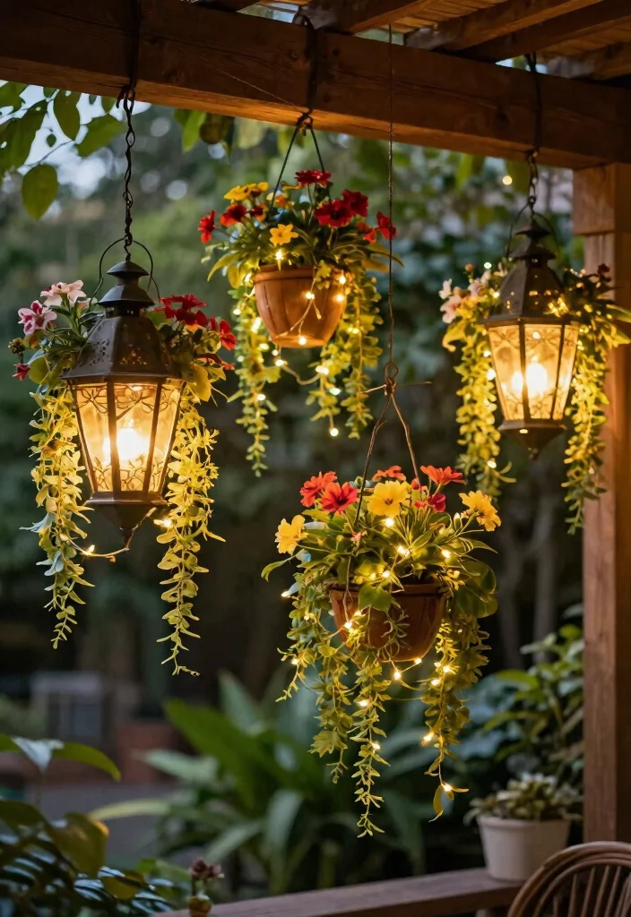 9 Charming Hanging Planter Ideas Outdoor Spaces Need 5. Hanging Lantern Planters 0