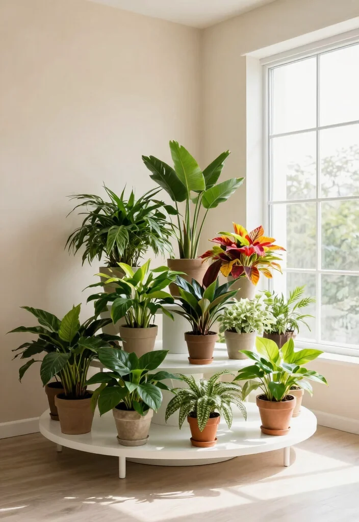 9 Clean White Plant Stand Ideas for a Modern Interior 6. Tiered Plant Stand 0