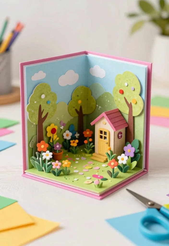 9 Creative Sizzix Garden Shed Card Ideas for DIY Crafts 8. Miniature Garden Card 0
