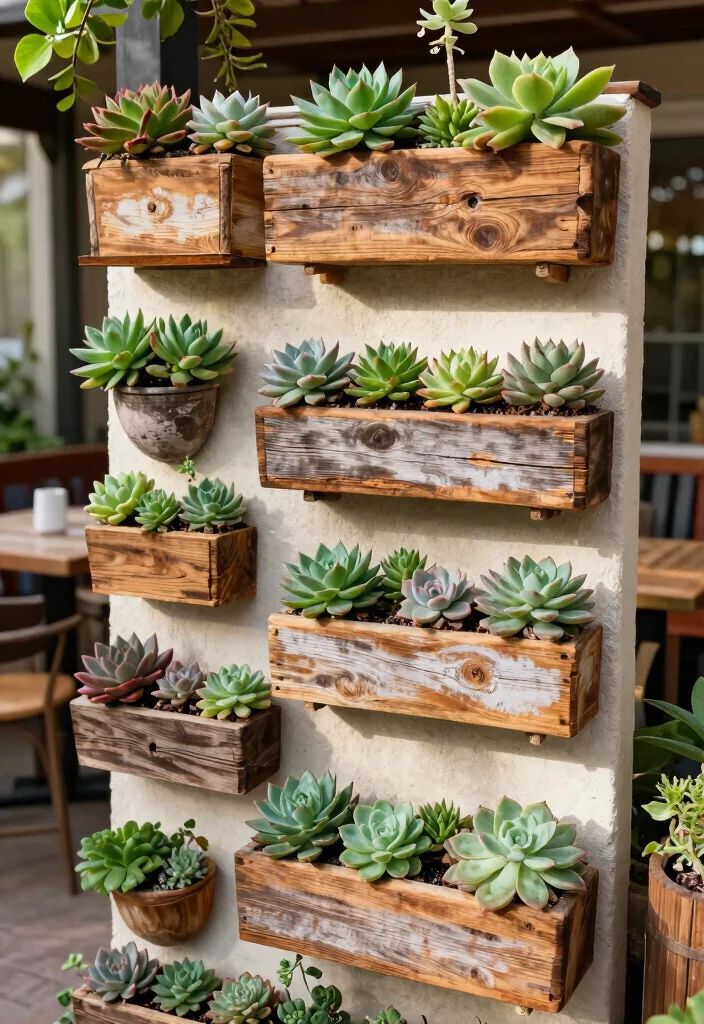 9 Practical Shallow Planter Ideas for Outdoor Succulents 2. Wall Mounted Shallow Planter Boxes 0