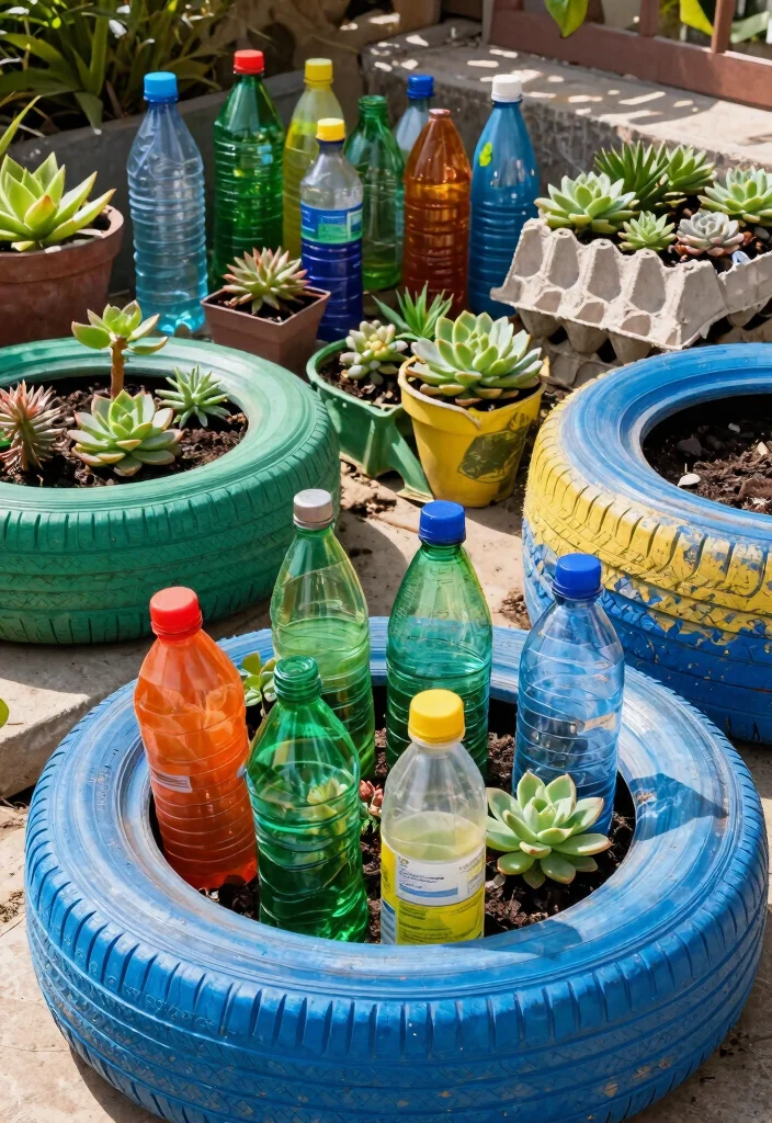 9 Practical Shallow Planter Ideas for Outdoor Succulents 8. Eco Friendly Shallow Planters from Recycled Materials 0