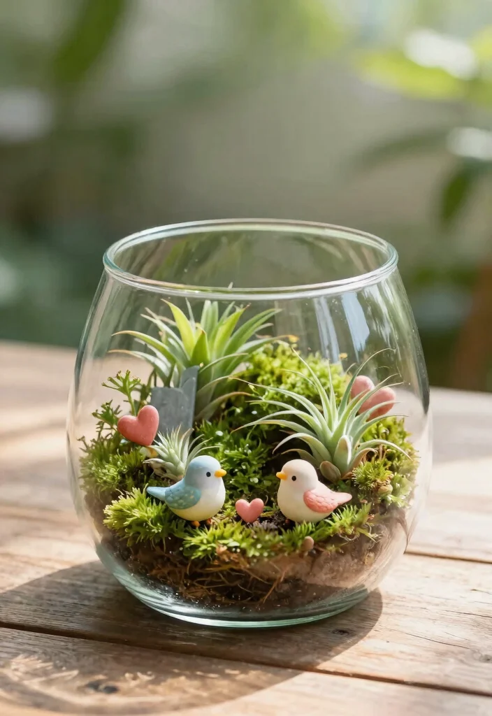 9 Romantic Valentine Outdoor Planter Ideas for Your Porch 6. Love Bug Terrarium 0