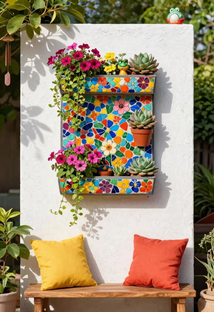 9 Space Saving Outdoor Corner Planter Ideas for Patios 2. Vertical Wall Planters 0