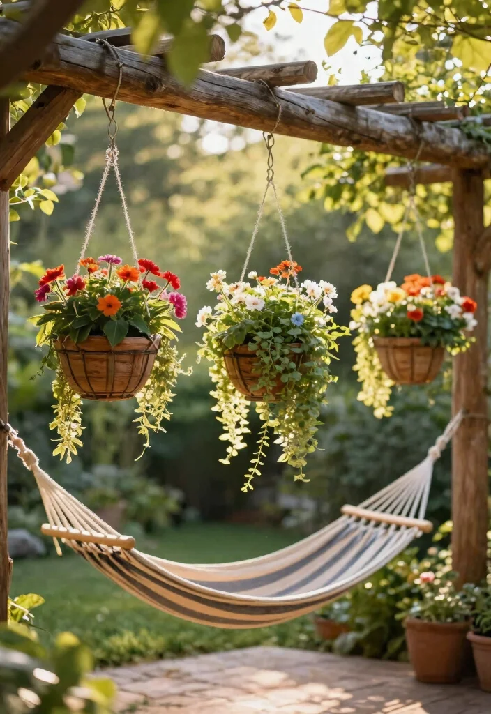 9 Space Saving Outdoor Corner Planter Ideas for Patios 4. Hanging Garden Planters 0