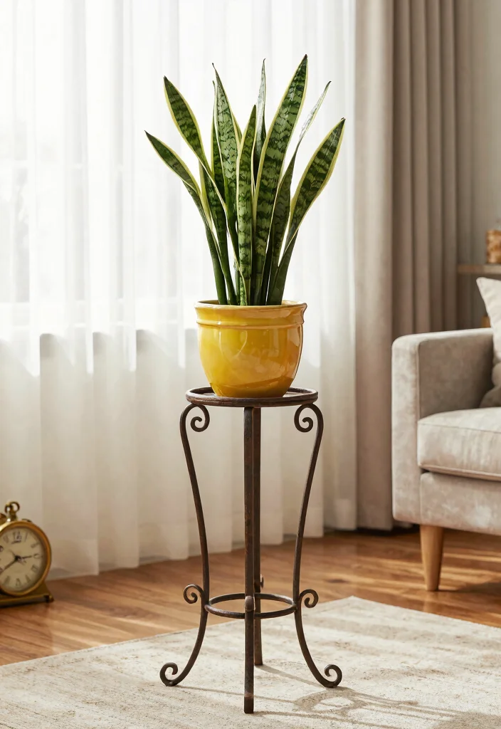 9 Timeless Iron Plant Stand Ideas for a Classic Look 1. Elegant Scrollwork Stands 0