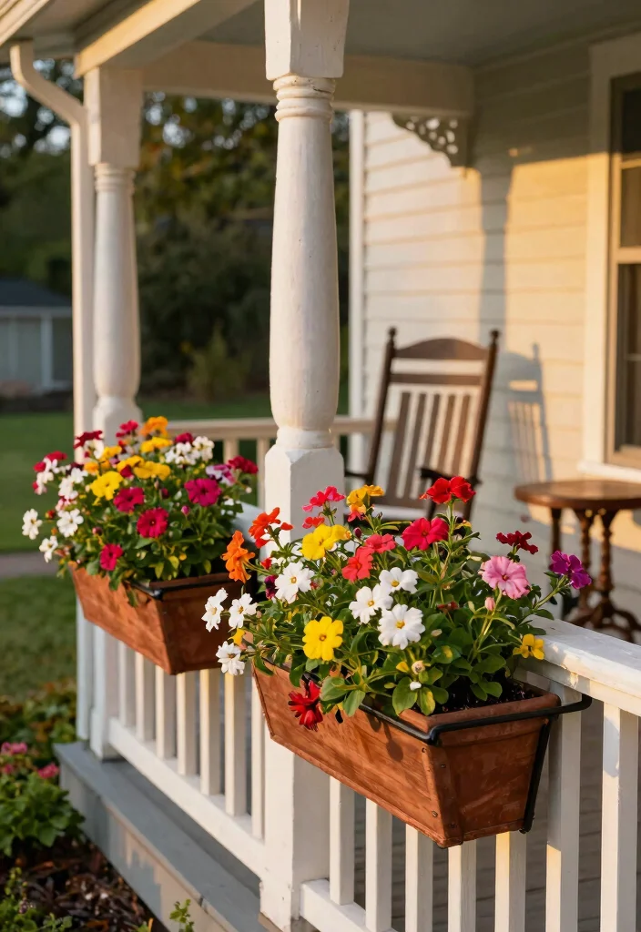 9 Welcoming Porch Plant Stand Ideas for Curb Appeal 6. Window Box Planters 0