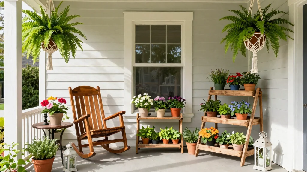 9 Welcoming Porch Plant Stand Ideas for Curb Appeal
